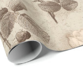 Vintage Botanical Floral Pattern (5) Geschenkpapier (Rolleneckpunkt)