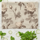 Vintage Botanical Floral Pattern (5) Geschirrtuch (Gefaltet)