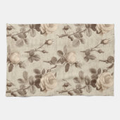 Vintage Botanical Floral Pattern (5) Geschirrtuch (Horizontal)