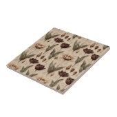 Vintage Botanical Floral Pattern (6) Fliese (Seite)