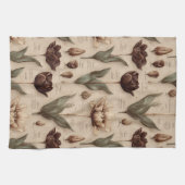 Vintage Botanical Floral Pattern (6) Geschirrtuch (Horizontal)