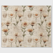 Vintage Botanical Floral Pattern (8) Geschenkpapier (Flach)
