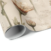 Vintage Botanical Floral Pattern (8) Geschenkpapier (Rolleneckpunkt)