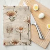 Vintage Botanical Floral Pattern (8) Geschirrtuch (Viertel Falte)