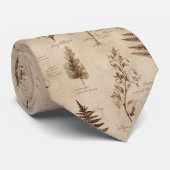 Vintage Botanical Floral Pattern (8) Krawatte (Gerollt)