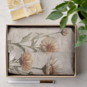 Vintage Botanical Floral Pattern (8) Seidenpapier (Geschenk)