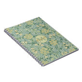 Vintage Botanical Floral Teal and Green Notizblock (Rechte Seite)