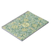 Vintage Botanical Floral Teal and Green Notizblock (Linke Seite)