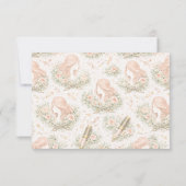 Vintage Botanical Hair Stylist Dankeskarte (Rückseite)