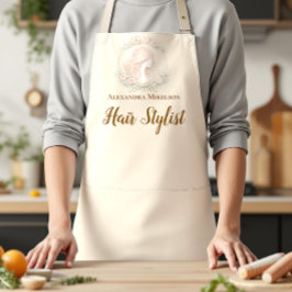 Vintage Botanical Hair Stylist Schürze
