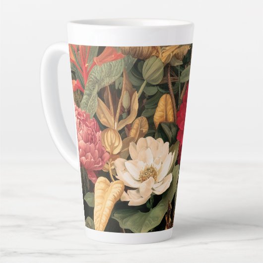 Vintage Botanical Illustration Milchtasse (Linke Ecke)