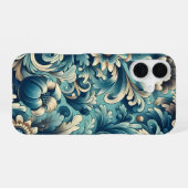 Vintage Botanical iPhone-Hülle Slim iPhone 16 Hülle (Rückseite (Horizontal))