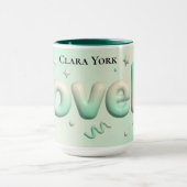 Vintage Botanical Lovely Personalized Keepsake Tasse (Zentrum)