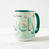Vintage Botanical Lovely Personalized Keepsake Tasse (VorderseiteRechts)