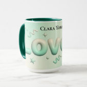 Vintage Botanical Lovely Personalized Keepsake Tasse (Vorderseite Links)