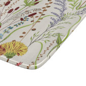 Vintage Botanical Meadow Wildflower Schneidebrett (Ecke)
