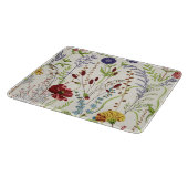 Vintage Botanical Meadow Wildflower Schneidebrett (Ecke)