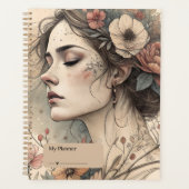 Vintage Botanical Muse Planer (Vorderseite)