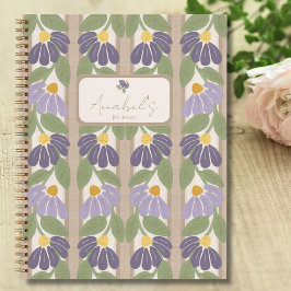Vintage Botanical Notebook with Personalization Notizblock