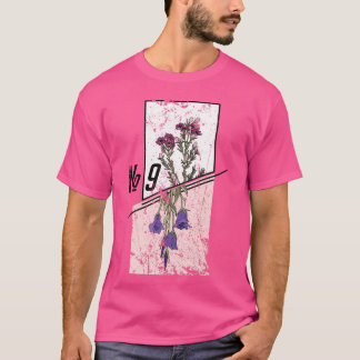 Vintage Botanical Nr. 9 T-Shirt - Ästhetische Blum