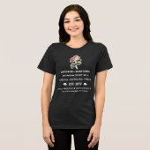 Vintage Botanical Rose Vibes Tri-Blend Shirt (Vorderseite voll)