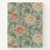 Vintage Botanical Roses Notizblock (Rückseite)