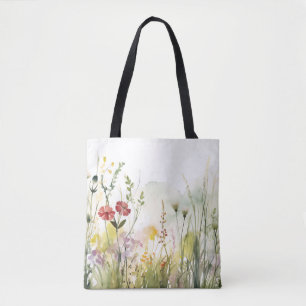 Vintage Botanical Roter Einkaufsbeutel für klassis Tasche