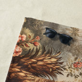 Vintage Botanical Scene with Palms Strandtuch (Beispiel)