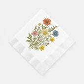 Vintage Botanical Wildflower Servietten (Ecke)