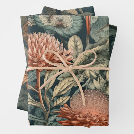 Vintage Botanicals Geschenkpapier Set (Beispiel)