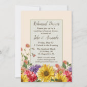 Vintage Botanicals Hochzeitsessen Probe Einladung (Vorderseite)