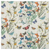 Vintage Botanicals-Schmetterlinge Elfenbein Stoff (Muster)