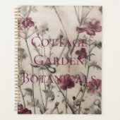 Vintage-Botanik-Cottagecore-Garten Planer (Vorderseite)