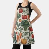 Vintage-Botanik-Gemüsegarten-Muster Schürze (InSitu)