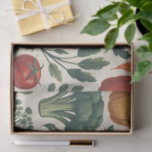 Vintage-Botanik-Gemüsegarten-Muster Seidenpapier (Geschenk)
