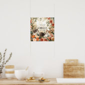 Vintage-Botanik-Katzenmutter-Gesellschaft Florale Poster (Küche)