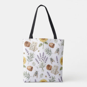 Vintage-Botanik-Mahjong-Tasche mit Lavendel Tasche