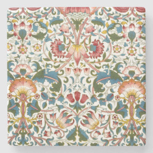 Vintage-Botanik-Morris-Design-Steingut Steinuntersetzer