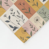 ​Vintage Botanik-Patchwork-Blumen-Decke Fleecedecke (Ecke)