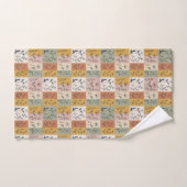 Vintage Botanik-Patchwork-Blumentuch Handtuch (Handtuch)