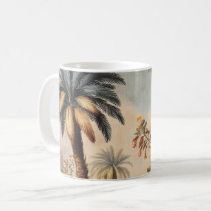 Vintage-Botanikszene mit Palmen Kaffeetasse