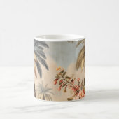 Vintage-Botanikszene mit Palmen Kaffeetasse (Mittel)