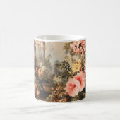 Vintage-Botanikszene mit Palmen Kaffeetasse (Mittel)