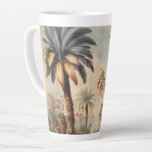 Vintage-Botanikszene mit Palmen Milchtasse