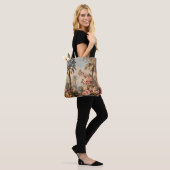 Vintage-Botanikszene mit Palmen Tasche (Am Model)