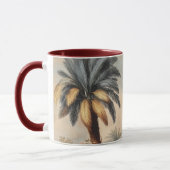 Vintage-Botanikszene mit Palmen Tasse (Links)