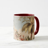 Vintage-Botanikszene mit Palmen Tasse (VorderseiteRechts)