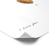 Vintage botanische Abbildung einer Platte Poster (Ecke)