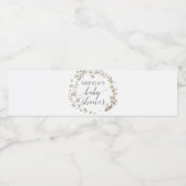 Vintage Botanische Babydusche Wasserflaschen Etike Wasserflaschenetikett (Einzelnes Label)