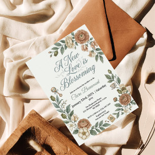 Vintage-Botanische Babyparty-Einladung  Einladung